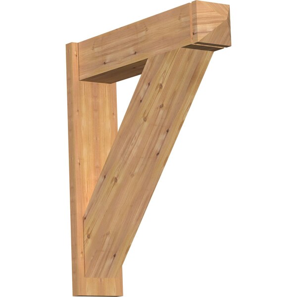 Ekena Millwork Traditional Smooth Arts and Crafts Outlooker, Western Red Cedar, 7 1/2"W x 32"D x 36"H OUT08X32X36TRA03SWR - main